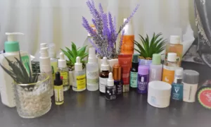 Skincare routine products