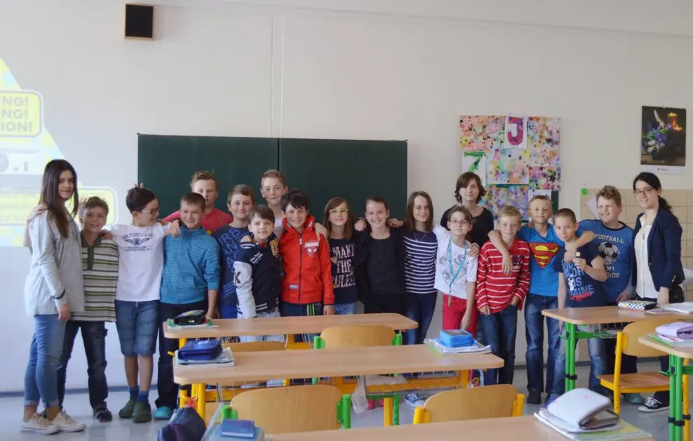 Volunteering in Czech Republic in a classroom