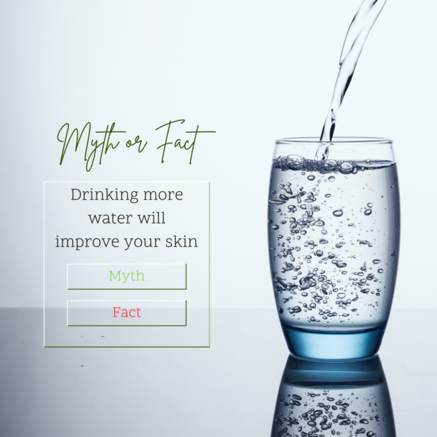 More water means better skin hydration is false myth
