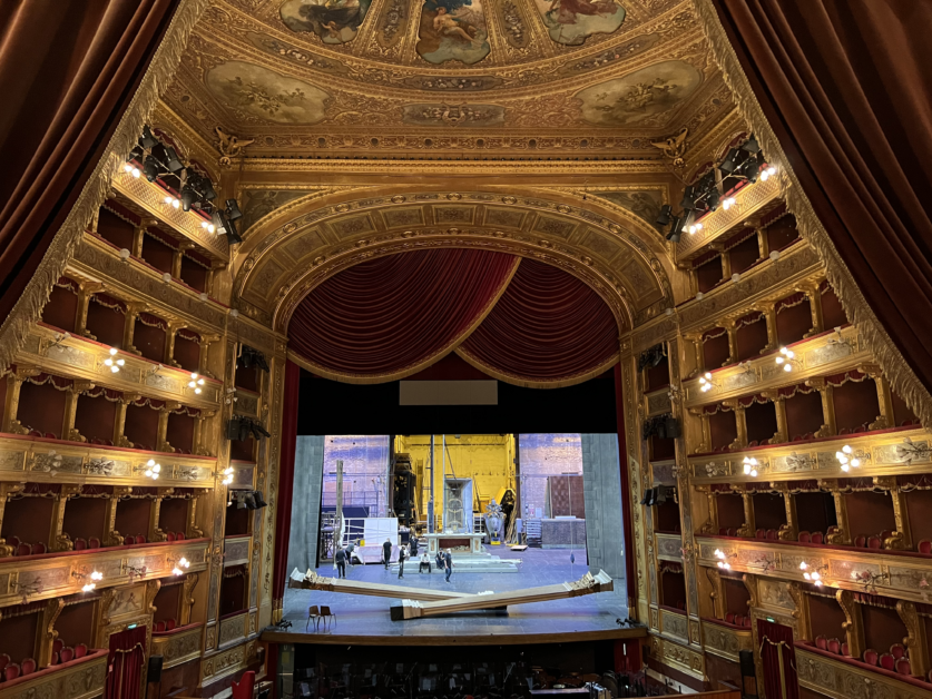 Palermo Opera stage from royal seats