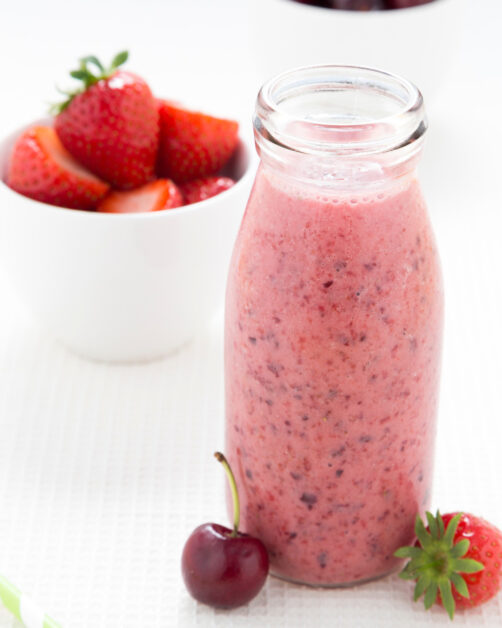 Strawberry Cherry Smoothie Recipe