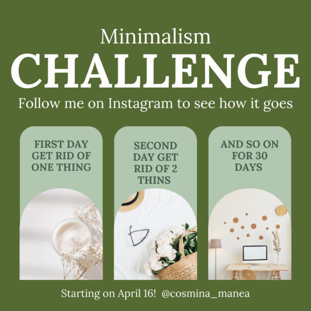 minimalism challenge I will start